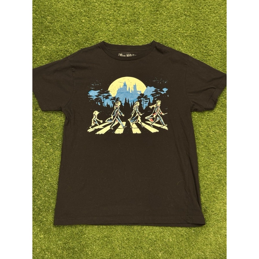Harry Potter Beatles Abbey Road Themed Black Shirt Tee No Evil Studios Medium